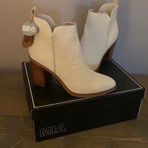 Ivory python booties